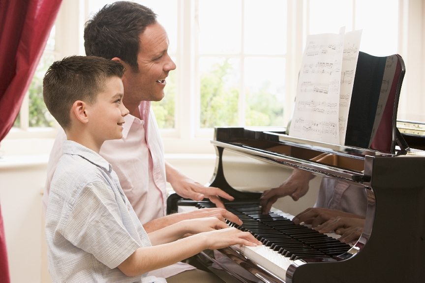 playing piano