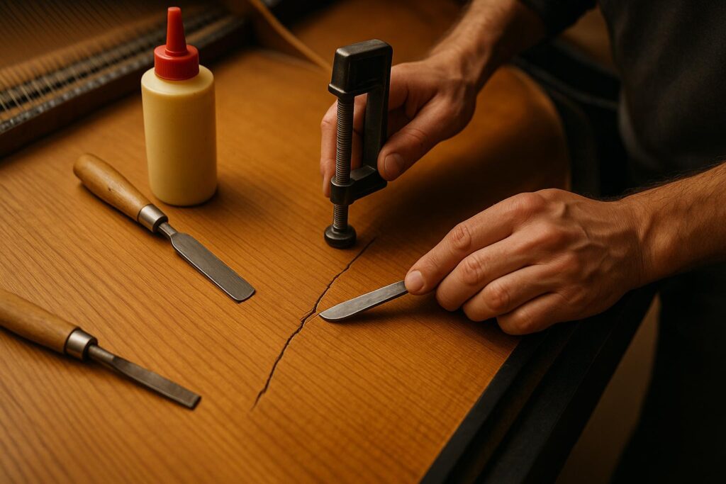 How to Repair a Cracked Piano Soundboard