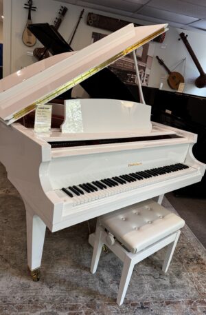 Baldwin B-161 Grand Piano | Polished White
