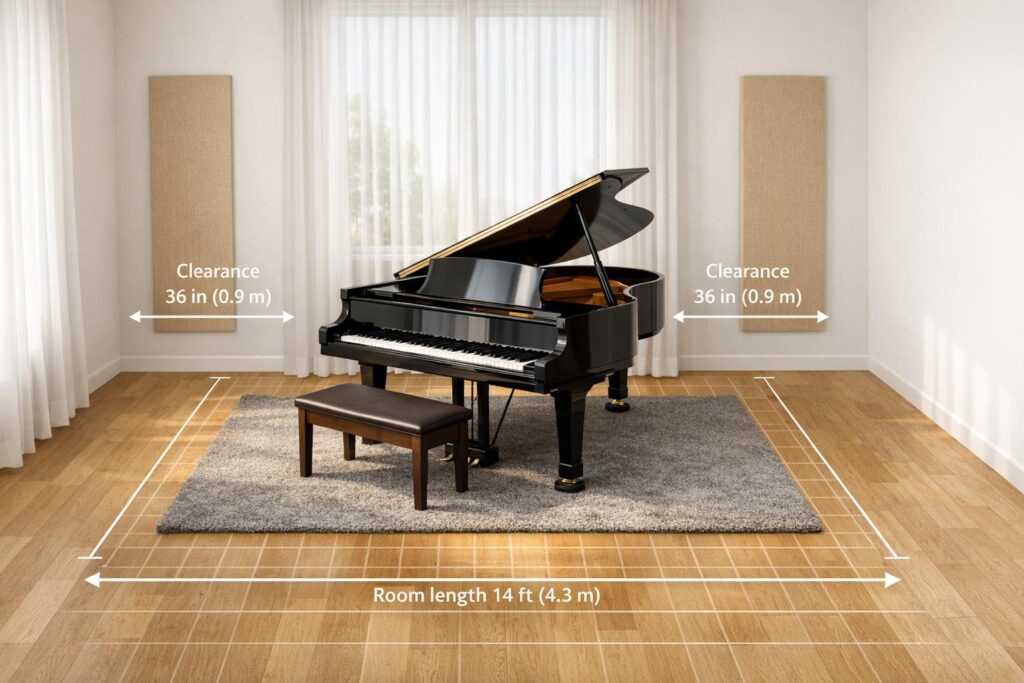 Piano Room Size Planner