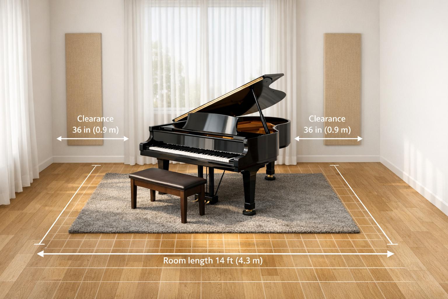 Piano Room Size Planner