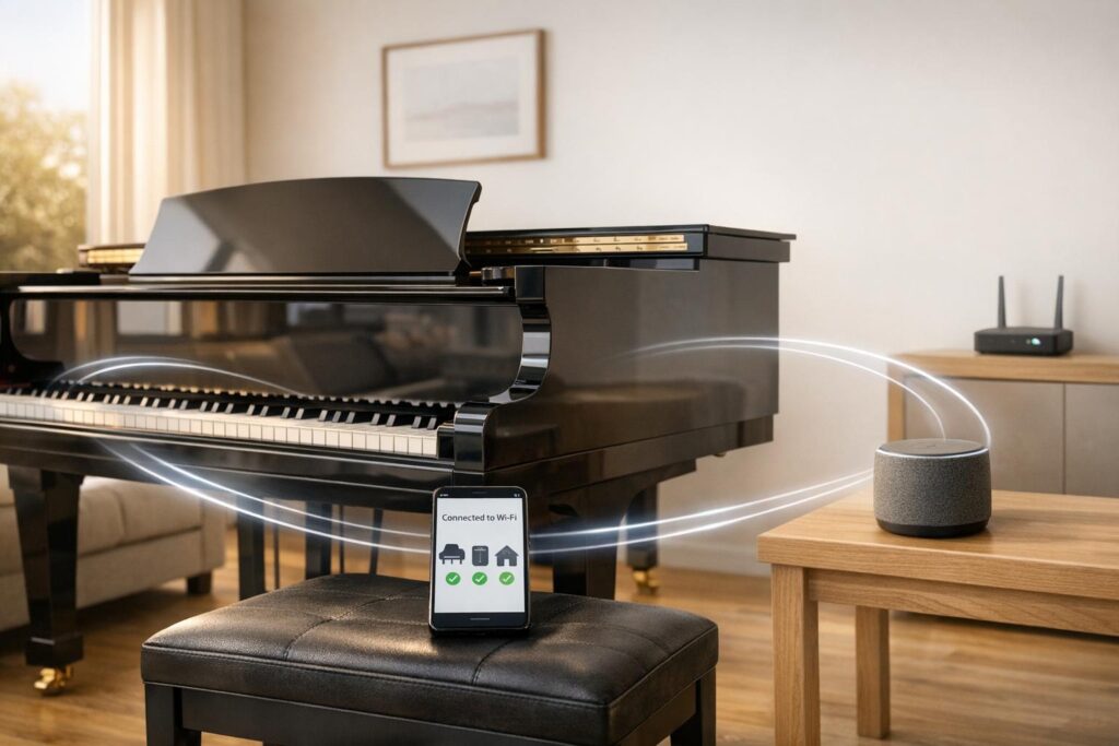 How Player Pianos Sync with Smart Home Systems