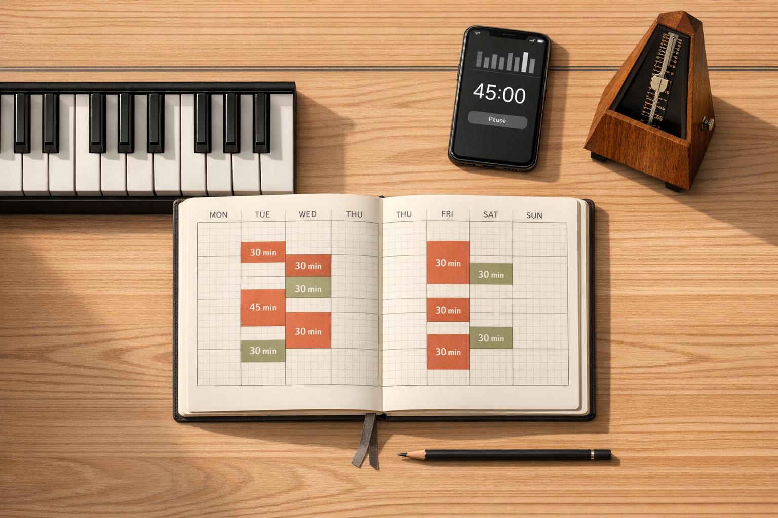 Piano Practice Time Calculator