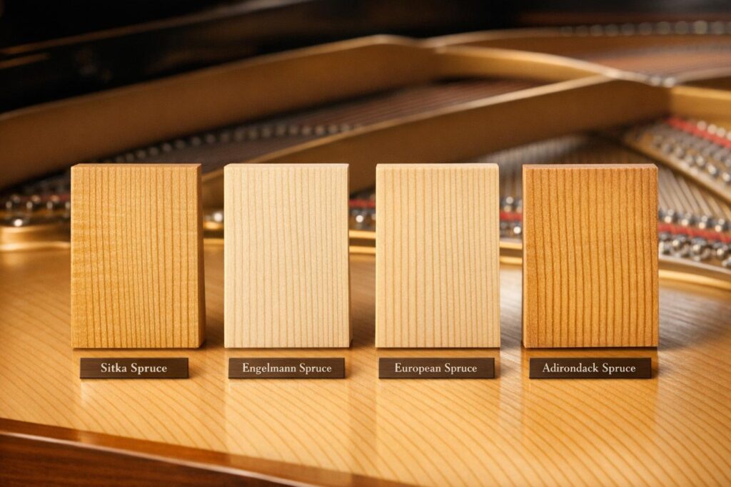 Best Woods for Custom Piano Soundboards